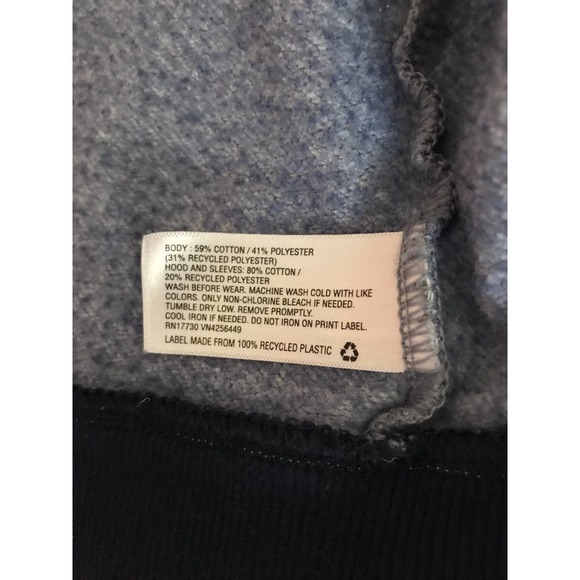 Cat & Jack Blue Youth Zip up Hoodie Jacket-  Unisex Small 6/7 - Picture 5 of 10